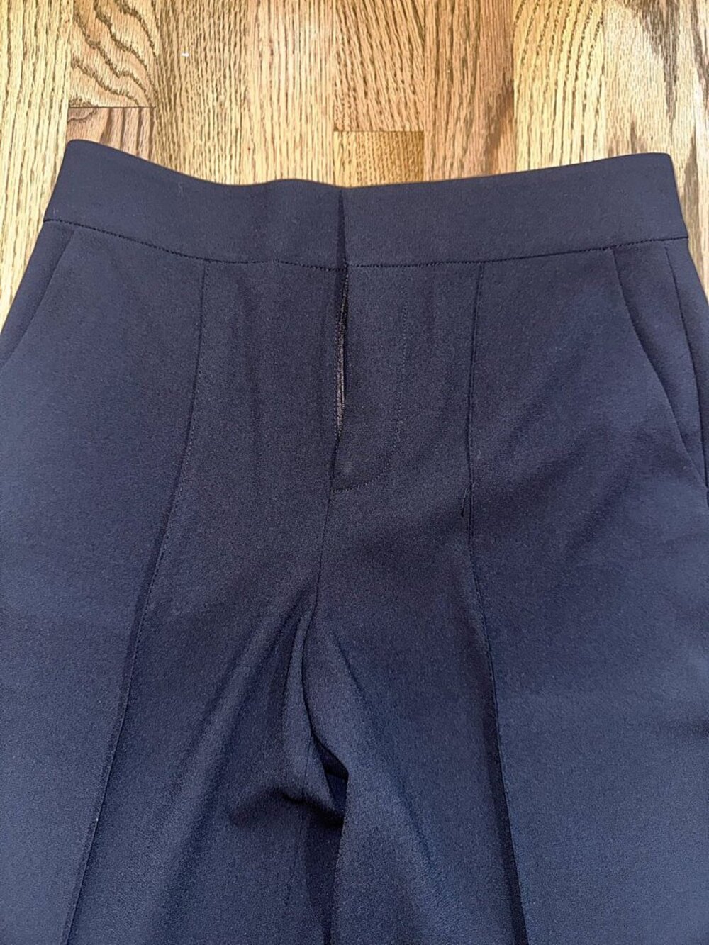Alice + Olivia Dylan High Waist Wide Leg Crepe Pants Black Size 6 - Picture 4 of 7